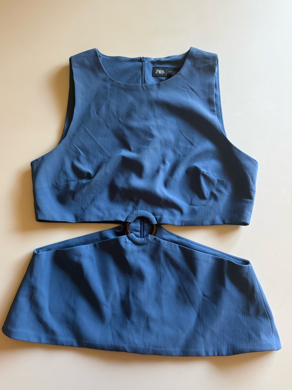 ZARA compare ruched cut out size S NWT